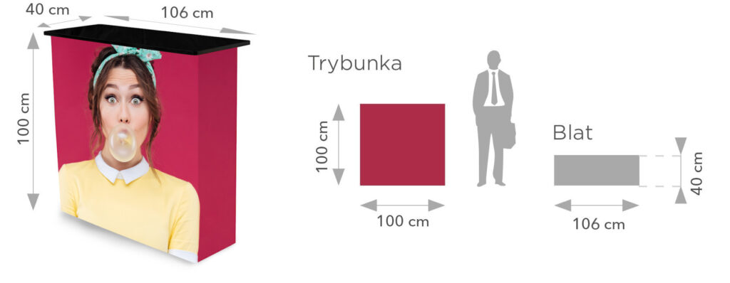 Trybunka pop-up tekstylna​