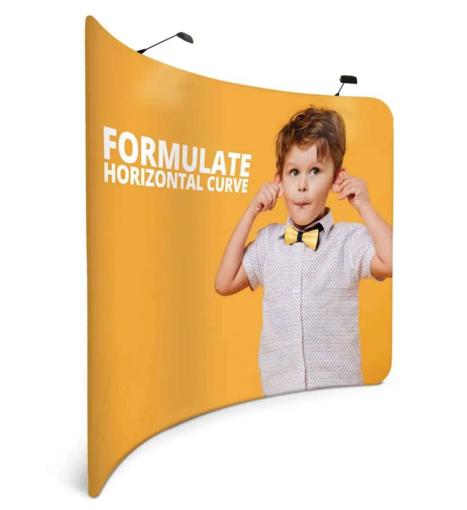 Ścianka reklamowa tekstylna łukowa - Formulate