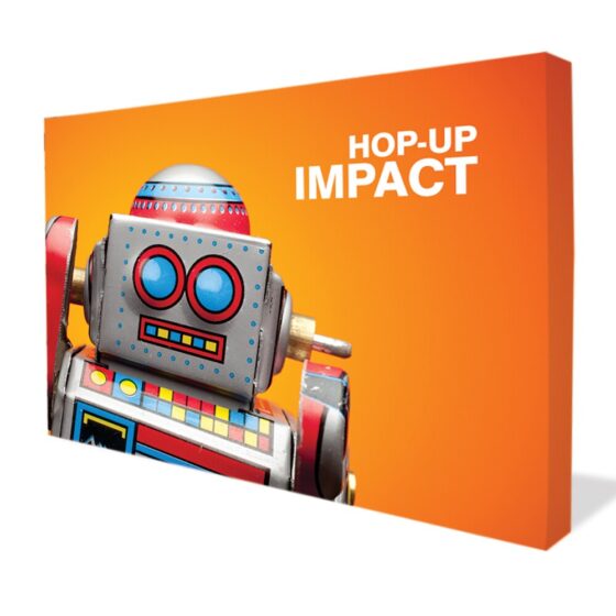 Ścianka reklamowa HOP-UP prosta z grafiką tekstylną i wydrukiem