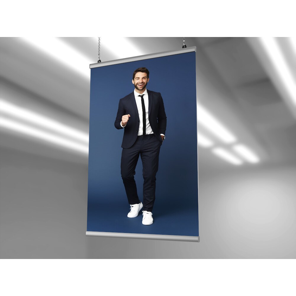 Dwie listwy plakatowe Twin 40 cm do dwustronnej ekspozycji