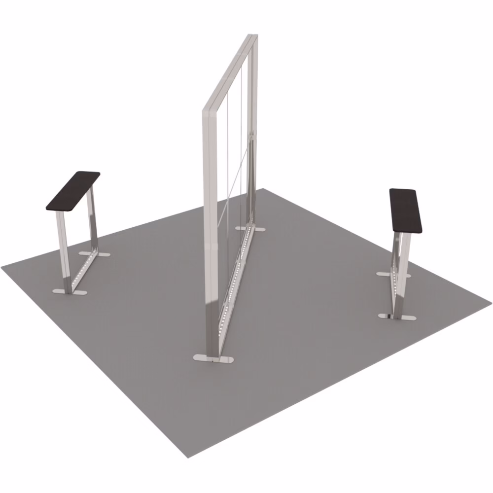 Stoisko targowe z systemu LUNIX™ 16 m² (4x4) wyspa