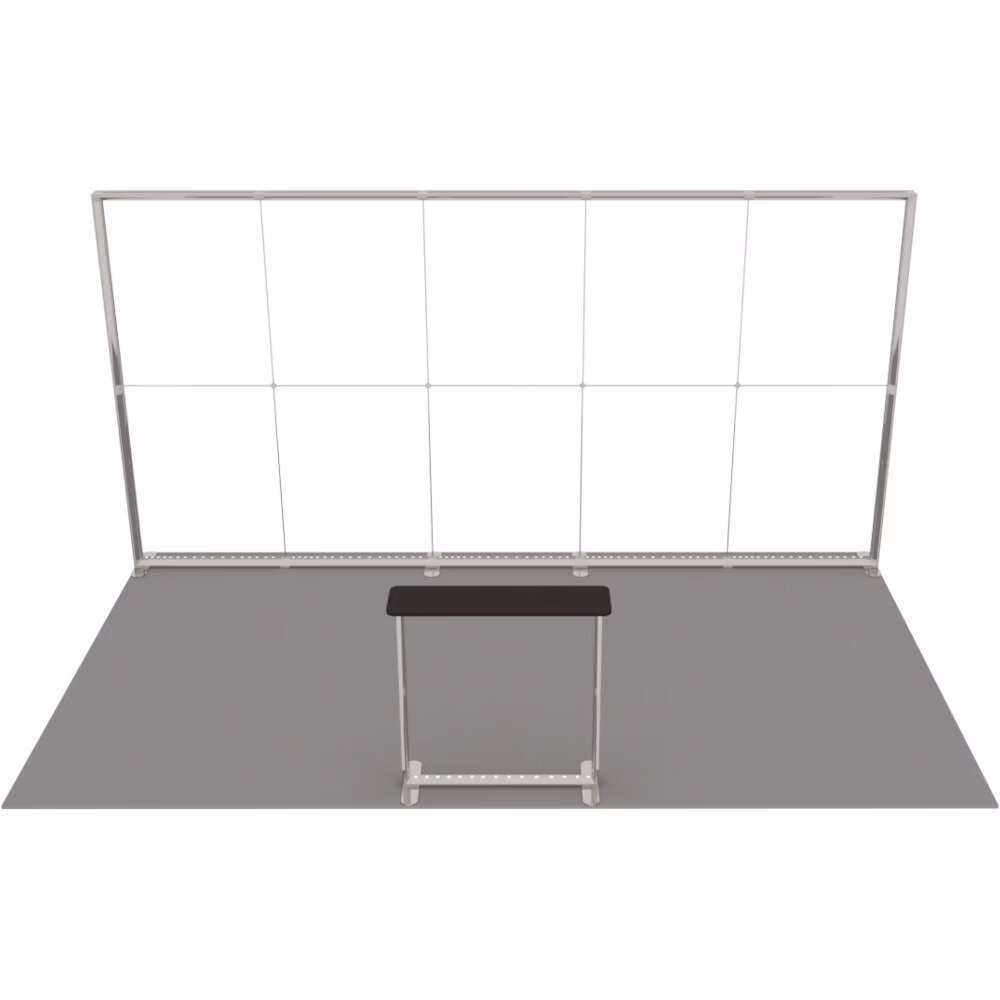 Stoisko targowe z systemu LUNIX™ 15 m² (5x3) półwysep