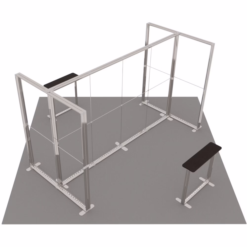 Stoisko targowe z systemu LUNIX™ 25 m² (5x5) wyspa