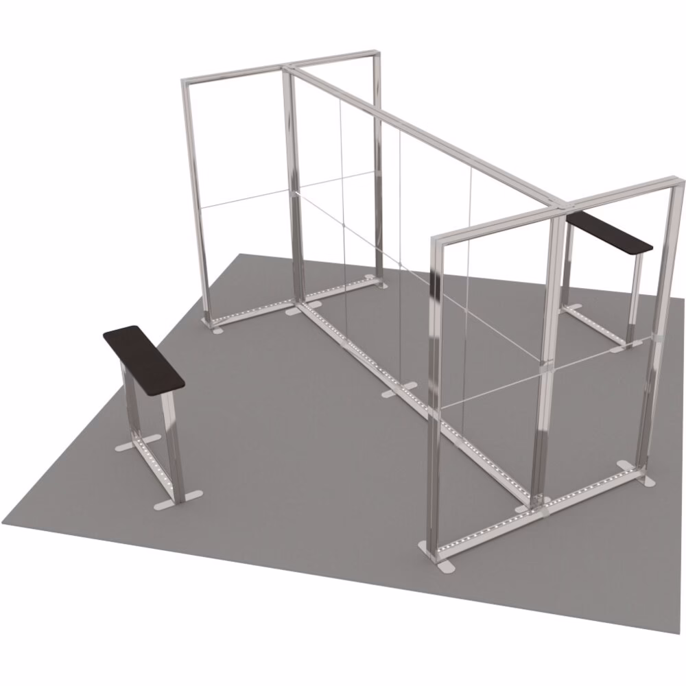 Stoisko targowe z systemu LUNIX™ 25 m² (5x5) wyspa