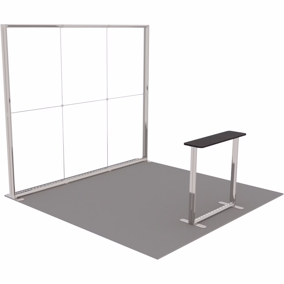 Stoisko targowe z systemu LUNIX™ 9 m² (3x3) półwysep