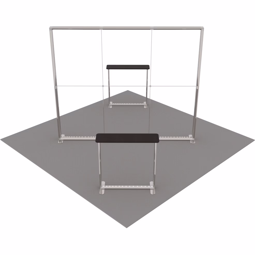 Stoisko targowe z systemu LUNIX™ 16 m² (4x4) wyspa