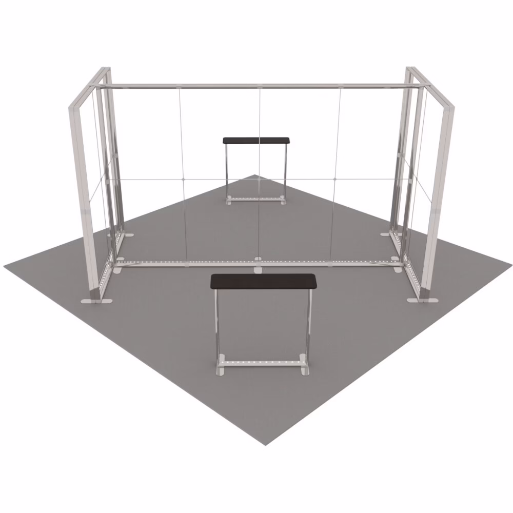 Stoisko targowe z systemu LUNIX™ 25 m² (5x5) wyspa