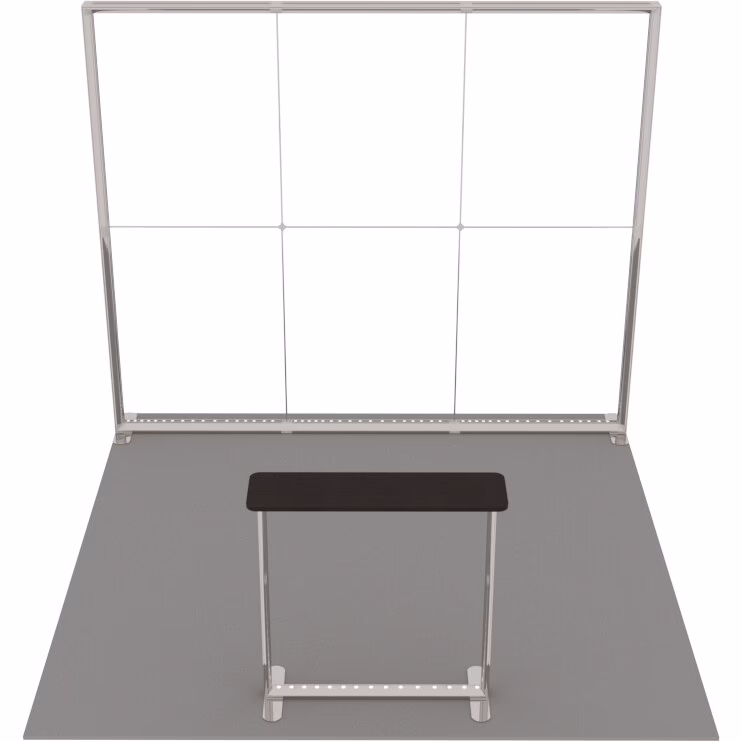 Stoisko targowe z systemu LUNIX™ 9 m² (3x3) półwysep