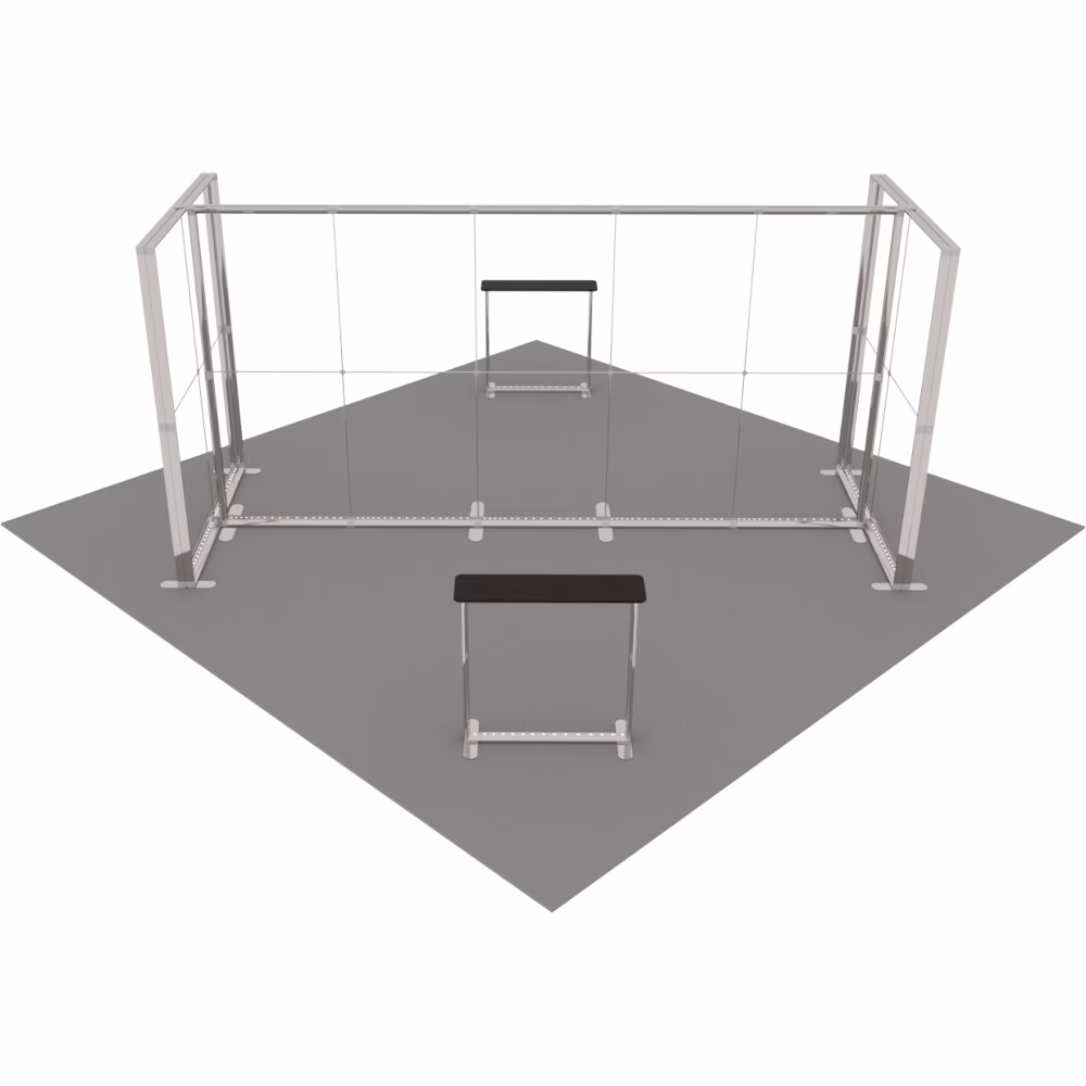 Stoisko targowe z systemu LUNIX™ 36 m² (6x6) wyspa