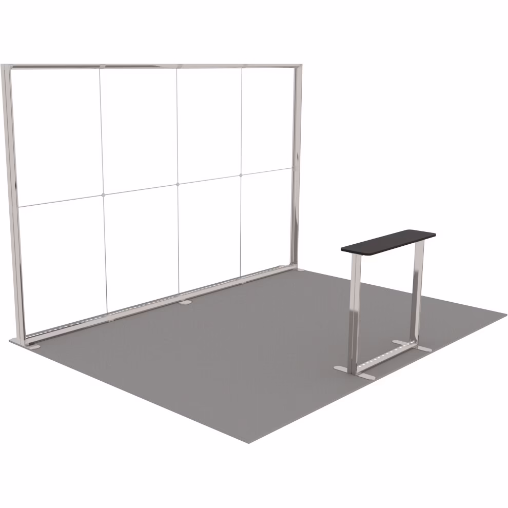 Stoisko targowe z systemu LUNIX™ 12 m² (4x3) półwysep