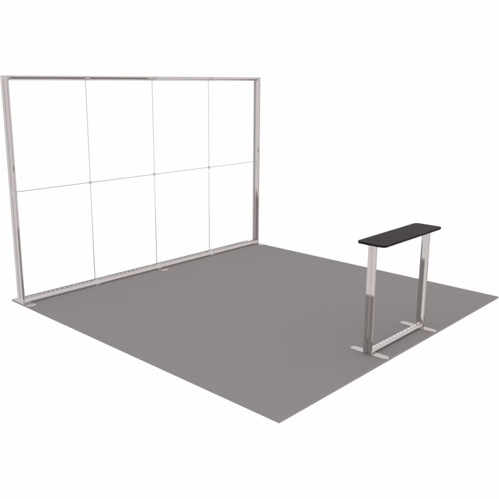 Stoisko targowe z systemu LUNIX™ 16 m² (4x4) półwysep