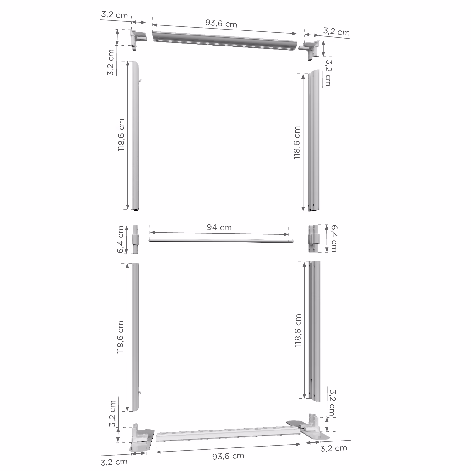 LUNIX™ 100x250 - walizka premium