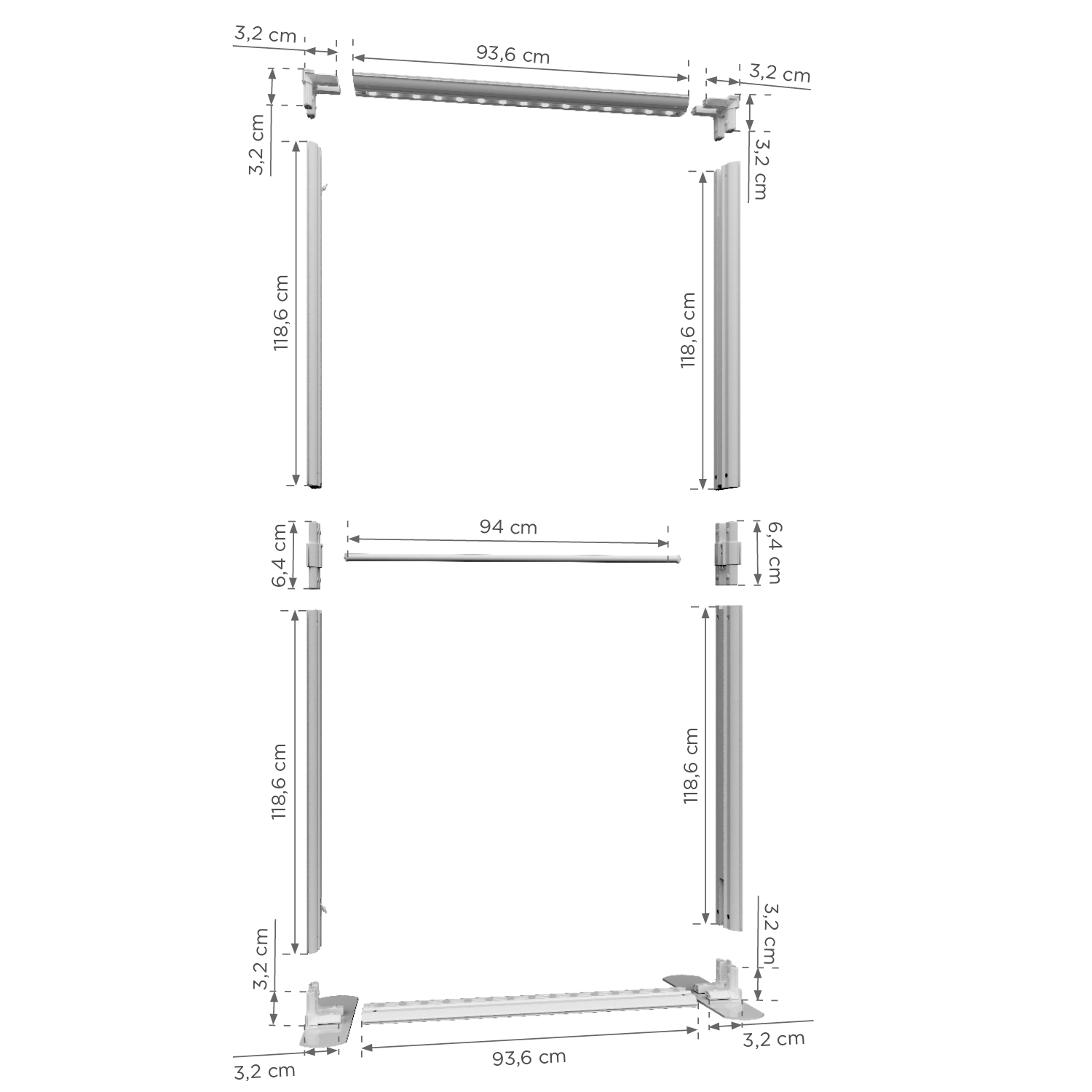 LUNIX™ 100x250 - walizka premium