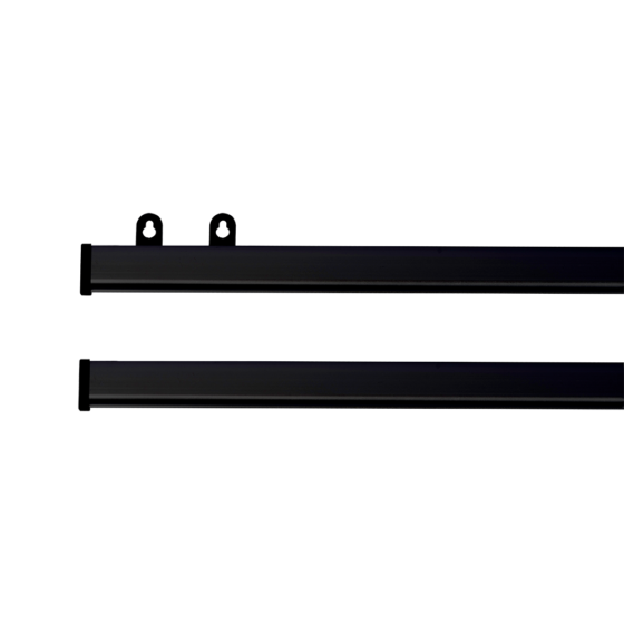 Czarne listwy plakatowe Standard 60 cm z systemem Express Clip