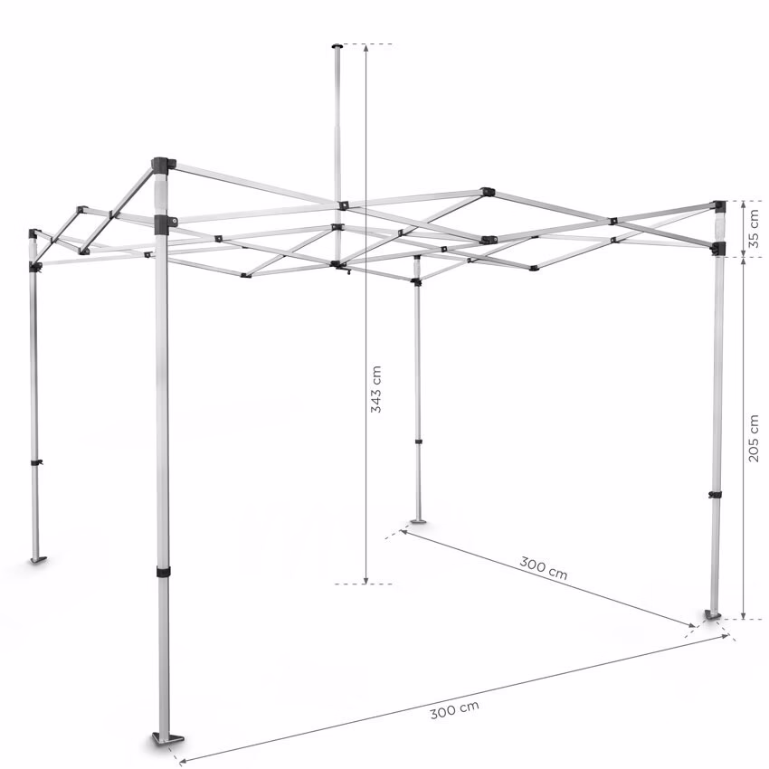 Stelaż Aluminiowy Everest 3x3 (w torbie na kółkach)