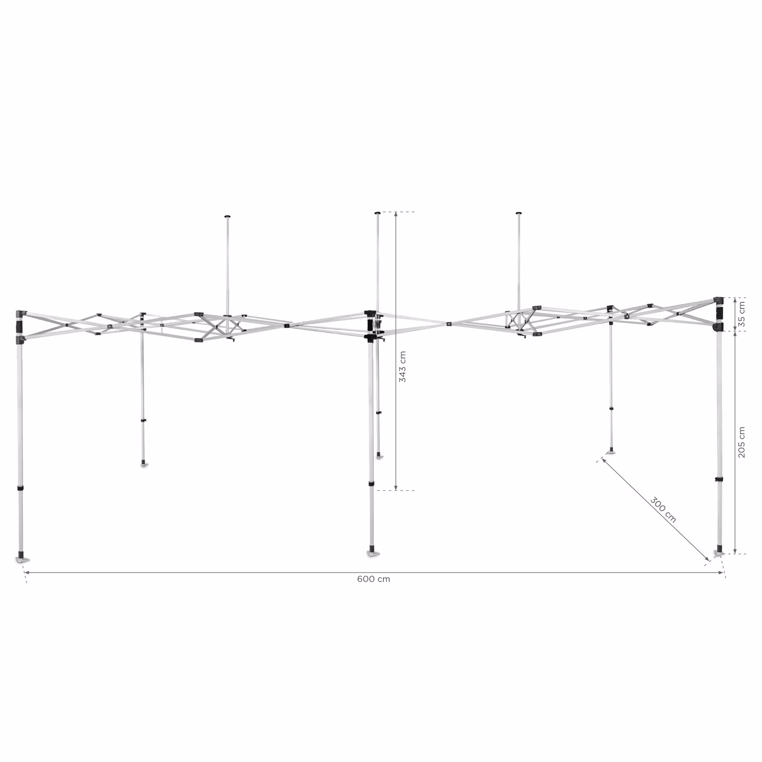 Stelaż Aluminiowy Everest 3x6 (w torbie na kółkach)