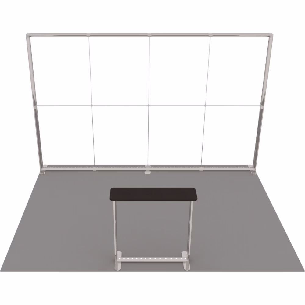 Stoisko targowe z systemu LUNIX™ 12 m² (4x3) półwysep