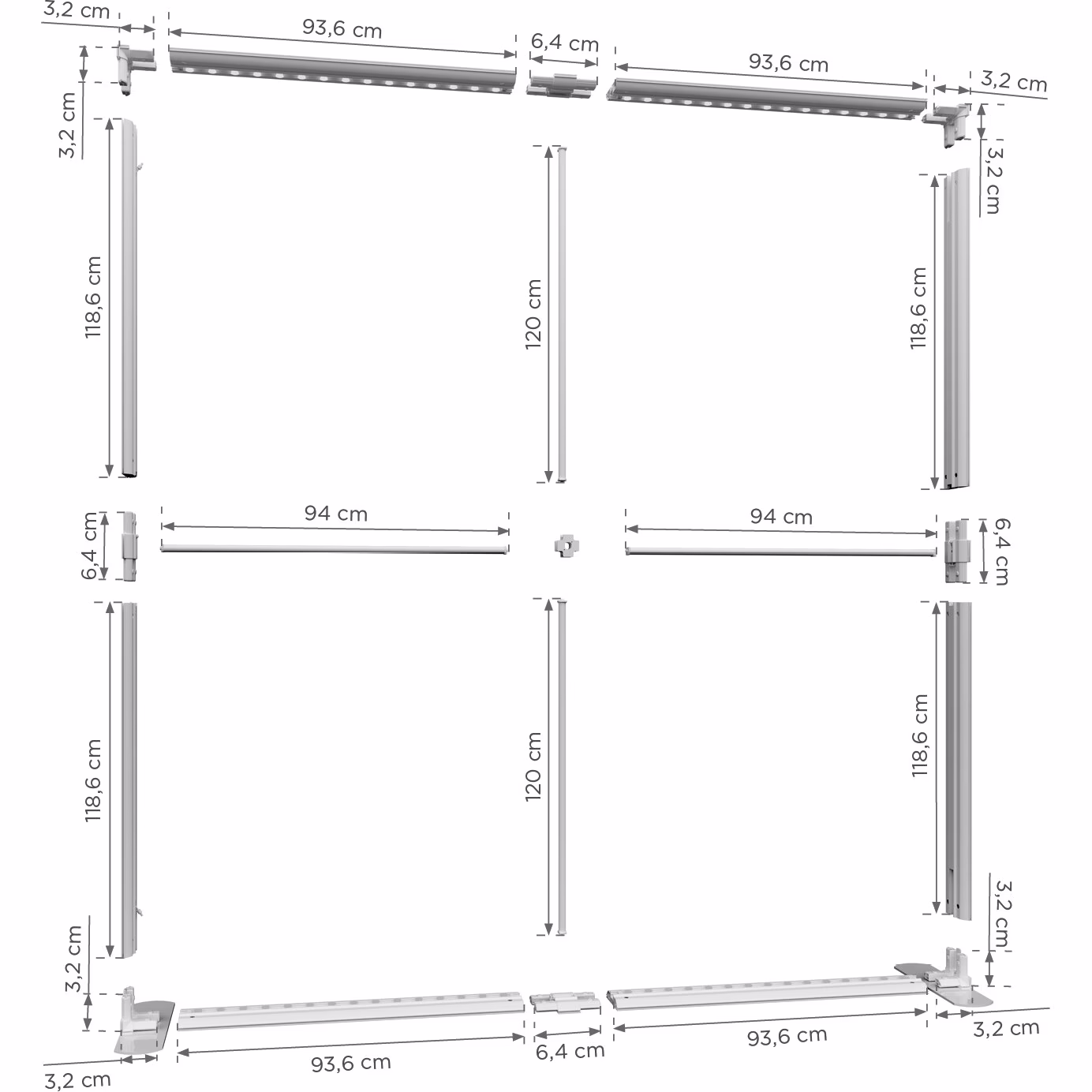 LUNIX™ BLACK 200x250 - walizka Premium