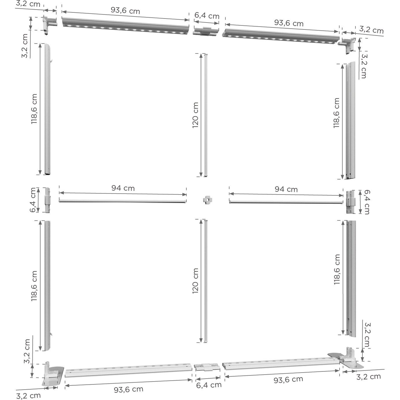 LUNIX™ BLACK 200x250 - walizka Premium
