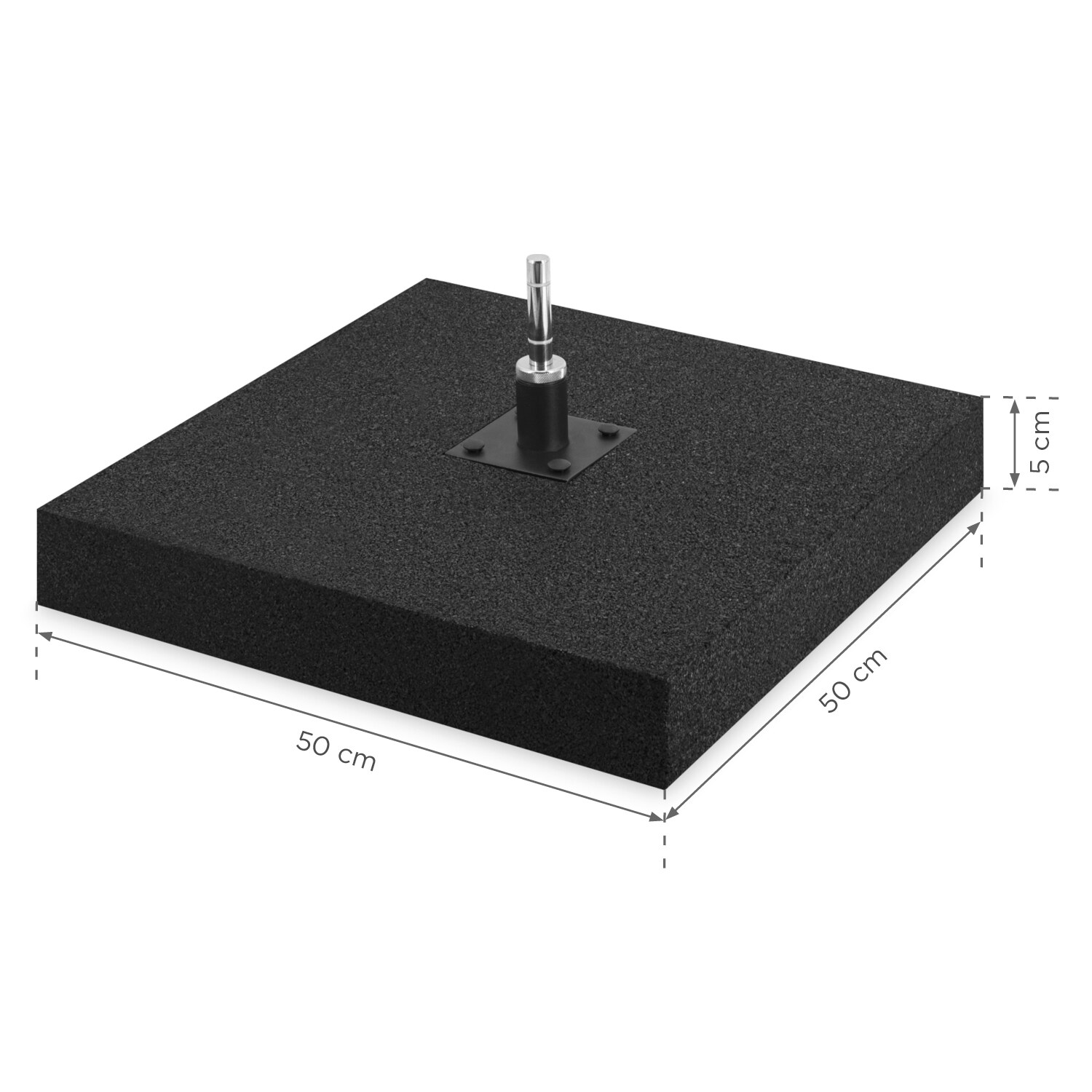 Podstawa gumowa z rotatorem - 10 kg