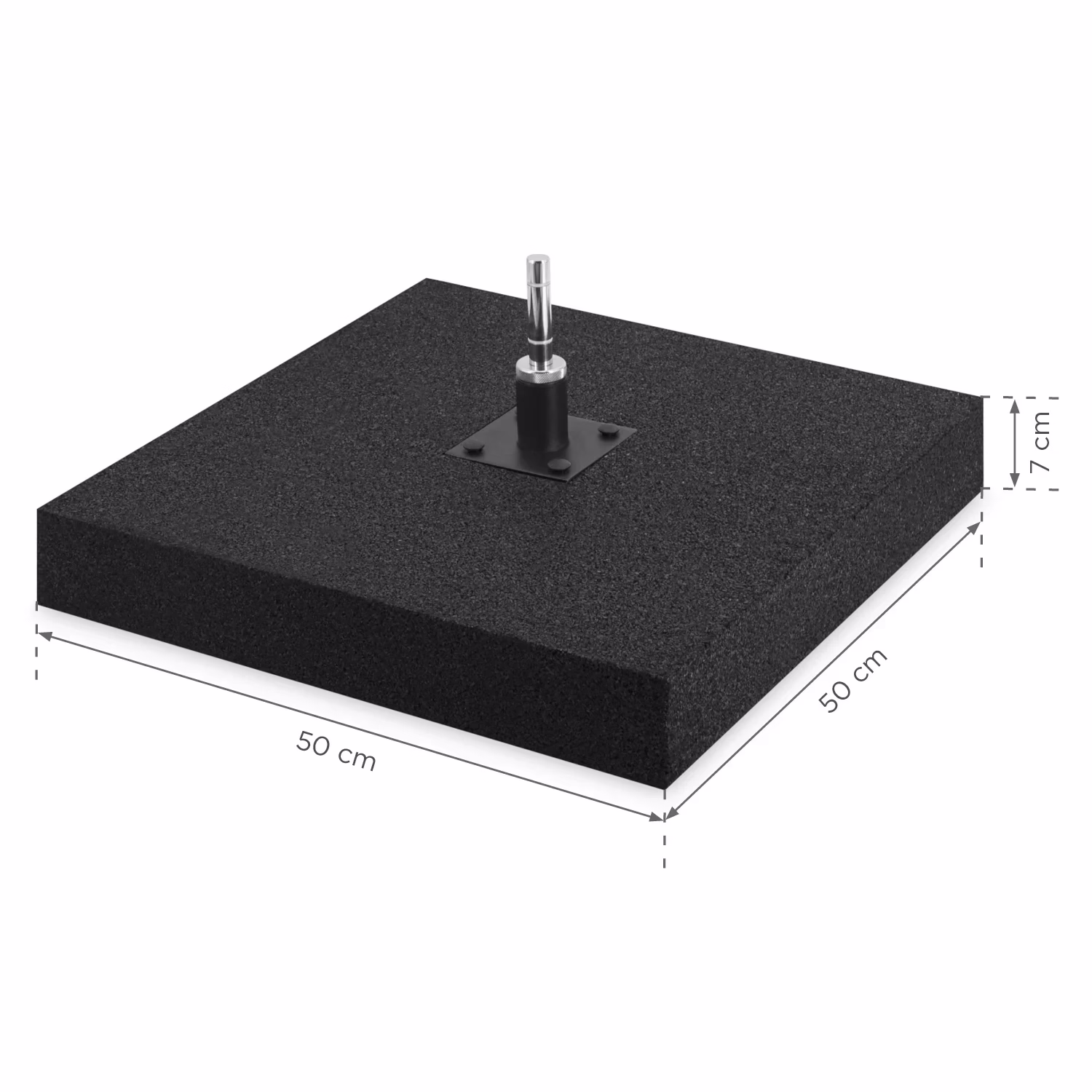 Podstawa gumowa z rotatorem - 15 kg