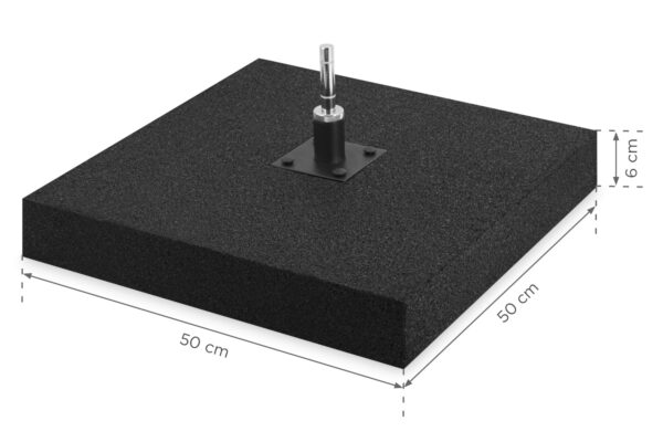 Podstawa gumowa do flag reklamowych o wadze 12 kg Podstawa Gumowa Winder 12kg