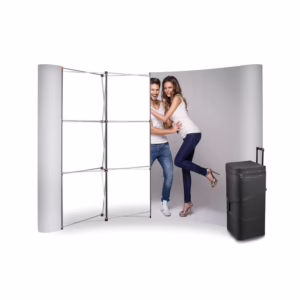 Standard Magnetic POP UP łukowa 3x4 – magnetyczna ścianka pop-up w walizce