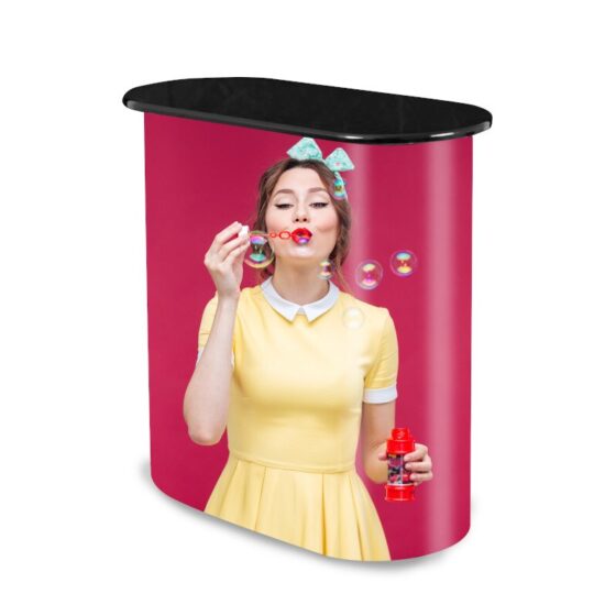 Trybunka POP UP 2x1 – mobilna trybunka reklamowa