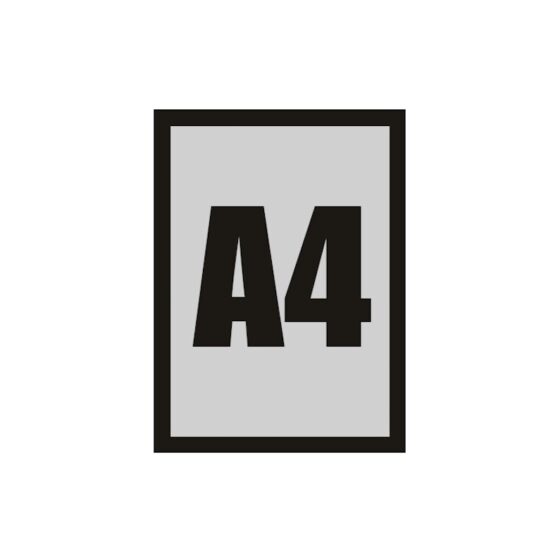 Czarna ramka magnetyczna Magnetic A4 do prezentacji plakatów