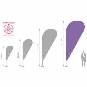 Maszt flagowy 560 cm PRO XL do flag reklamowych