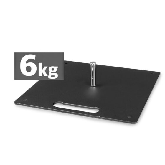 Żeliwna płyta 6 kg do stabilizacji masztu i flagi reklamowej