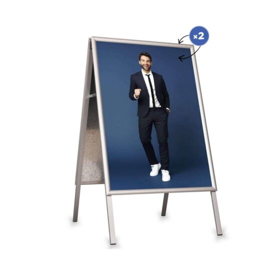 Srebrny potykacz Aurora A1 z plakatem w ramce OWZ