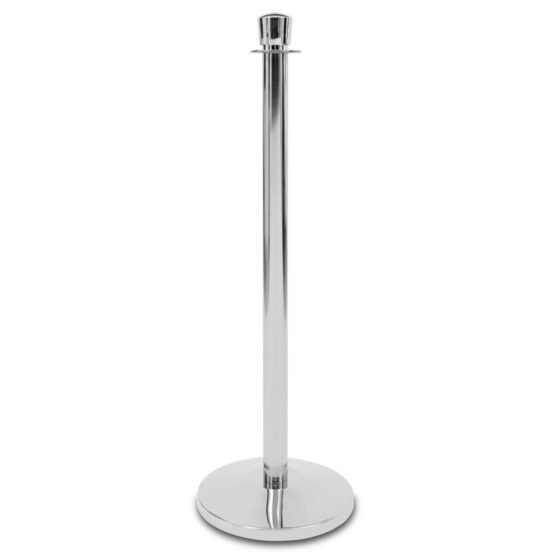 Słupek hotelowy MODERN chrome ze stali nierdzewnej