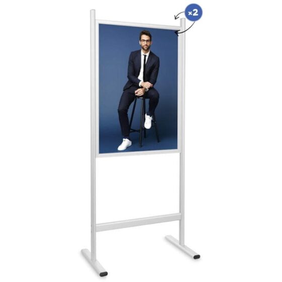 Info stojak Chroma A1 – dwustronny stojak plakatowy