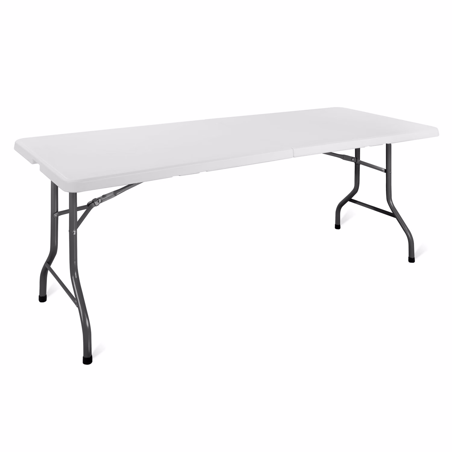 Biały składany stół eventowy E180 180x75 cm z metalową ramą