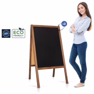 Potykacz drewniany Classic L (61x118 cm) - brązowy