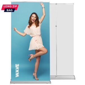 Roll up Wave 85x220 - teleskopowy maszt, system wymiany grafik