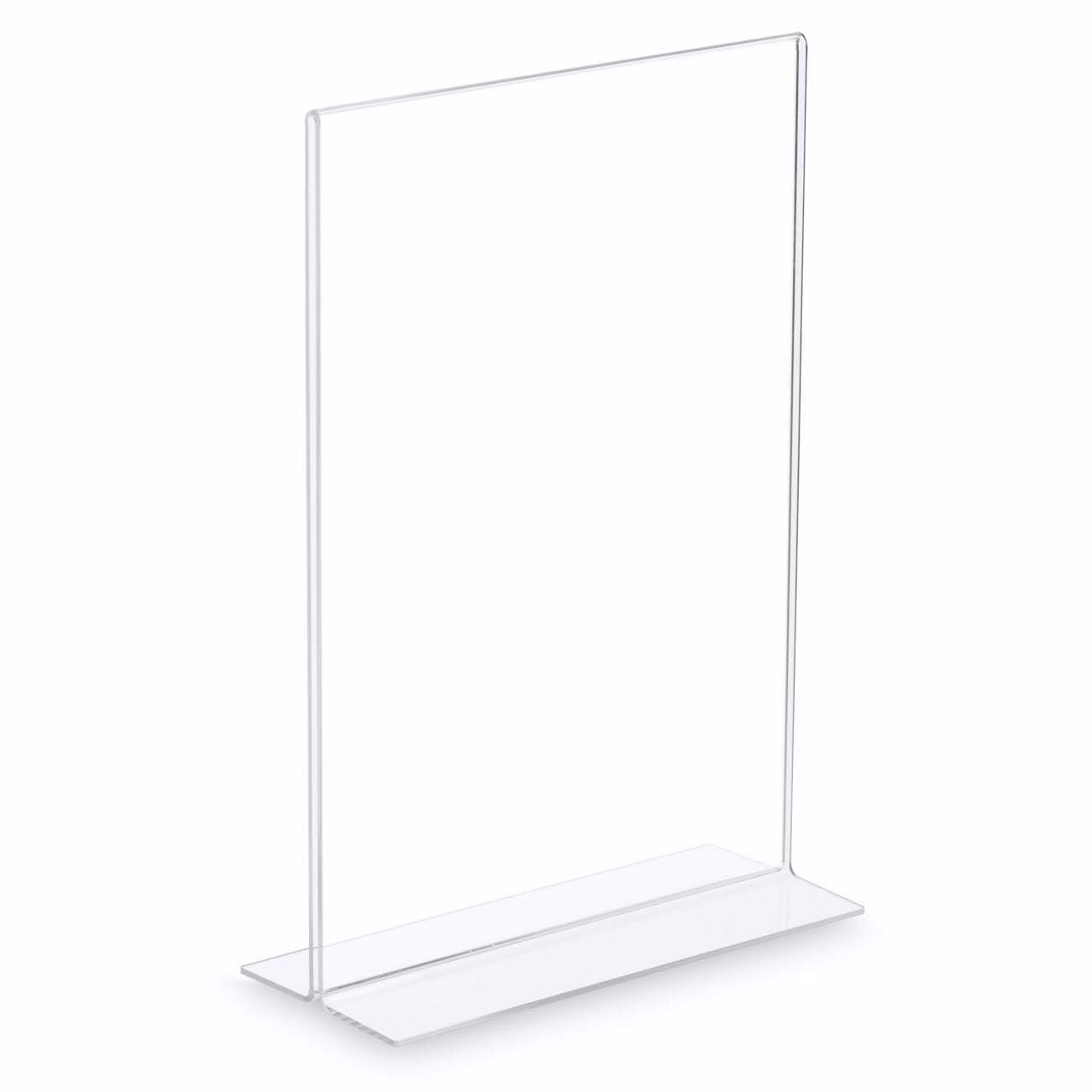Stojak Crystal A4 akrylowy dwustronny na menu i informacje