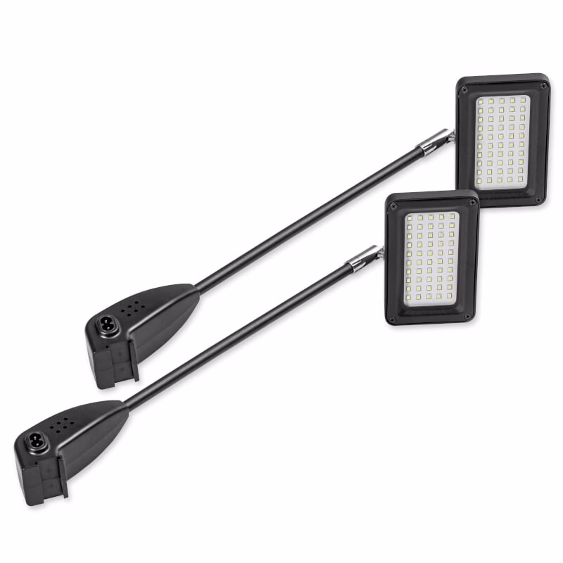 Dwie lampki LED do systemu MEGA SEG™ z przewodami i uchwytami