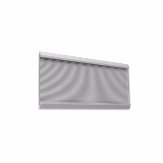 Tabliczka przydrzwiowa Puro 180x70 mm w srebrnej ramce, widok z przodu