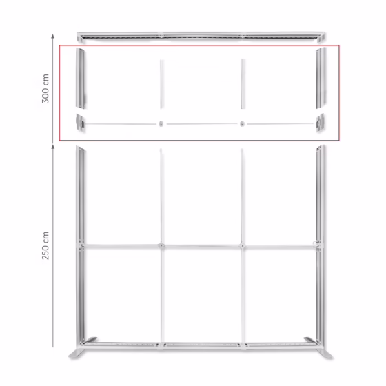 Podwyższenie dla systemu LUNIX™ 285x250 cm