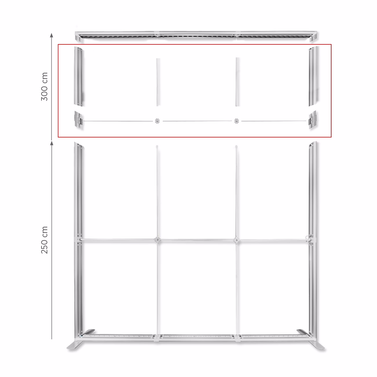 Podwyższenie dla systemu LUNIX™ 285x250 cm