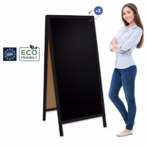 Potykacz drewniany 72x160 cm Classic XL - czarny