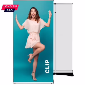Roll-up Clip 85/100 x 220 cm z wymianą grafiki i wydrukiem