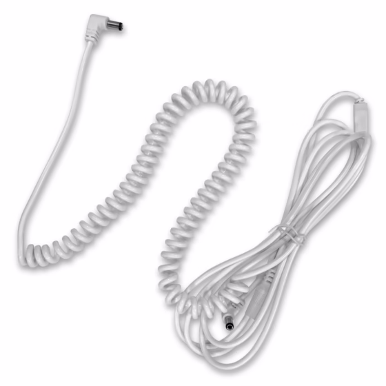 Biały przewód XL łączący listwy LED w systemie LUNIX™