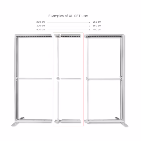 XL set 50 LUNIX™ – poziomy element rozbudowujący system o 50 cm