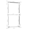 Konstrukcja ścianki podświetlanej LED 100x250 cm Konstrukcja ścianki podświetlanej LED 100x250 cm
