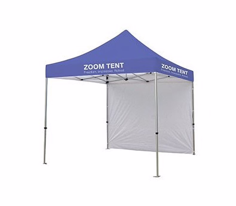 Pełna ściana na bok 3 m do namiotu Zoom Tent w wersji białej montowana na rzepy