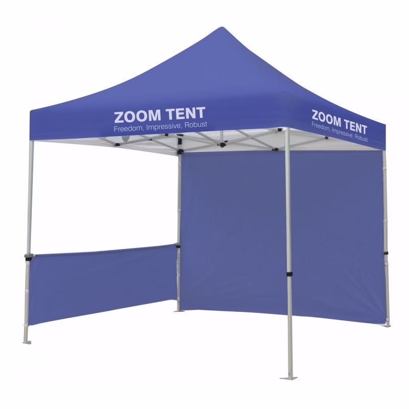Pół ściana do namiotu Zoom Tent 3x3 w kolorze niebieskim — wersja bez nadruku