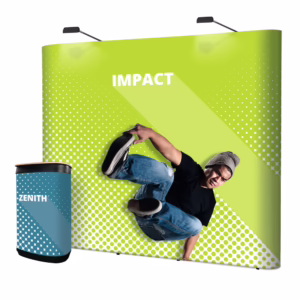 Ścianka reklamowa pop-up Impact Prosta z kufrem Zenith